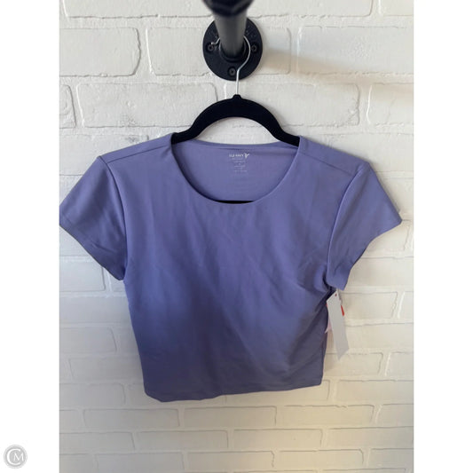 Athletic Top Short Sleeve By Old Navy In Purple, Size: M