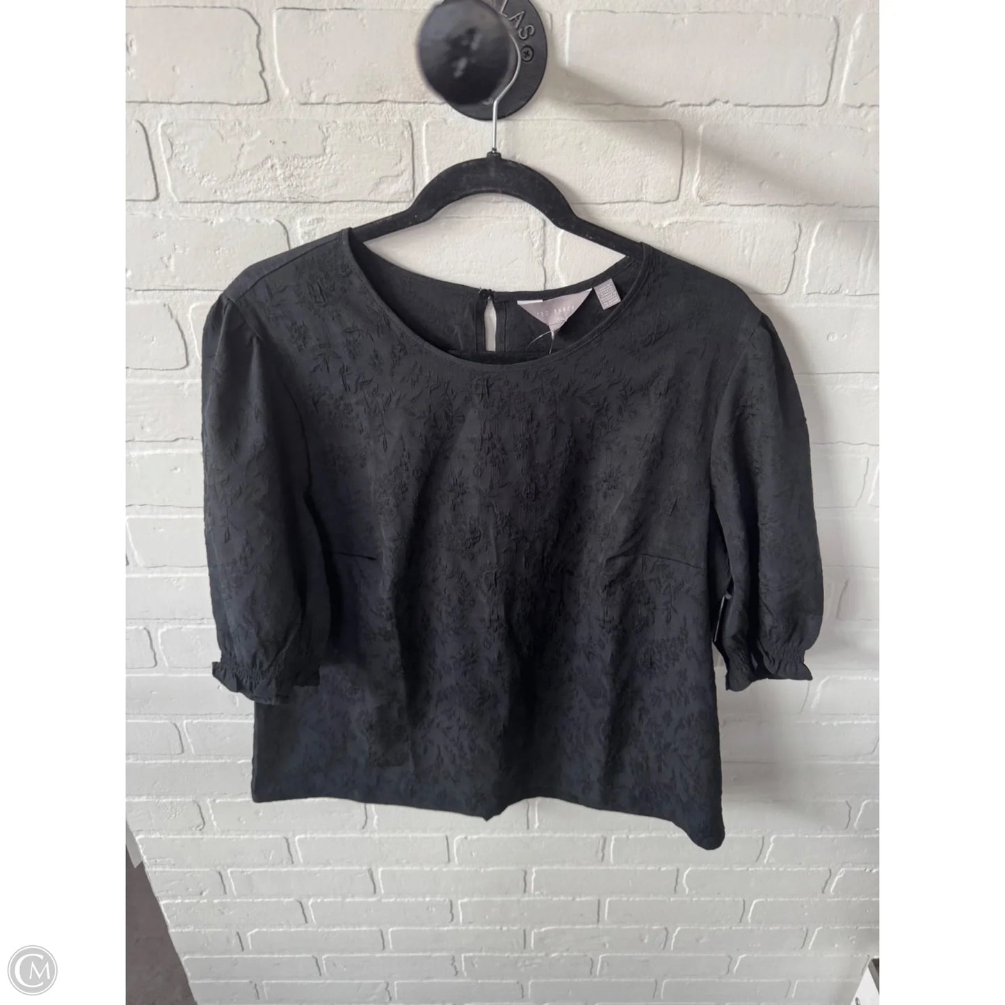 Top Short Sleeve By Ted Baker In Black, Size: Xl