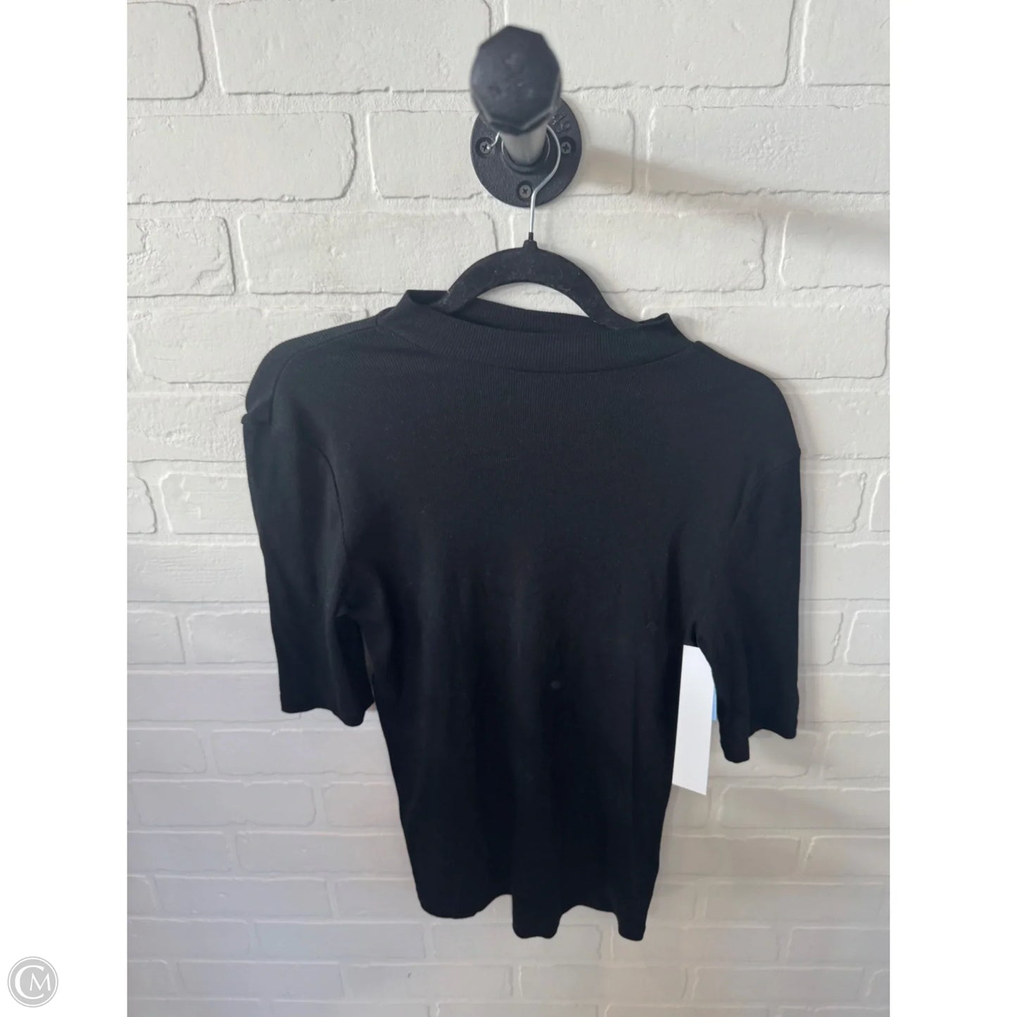 Top Short Sleeve Basic By A New Day In Black, Size: S