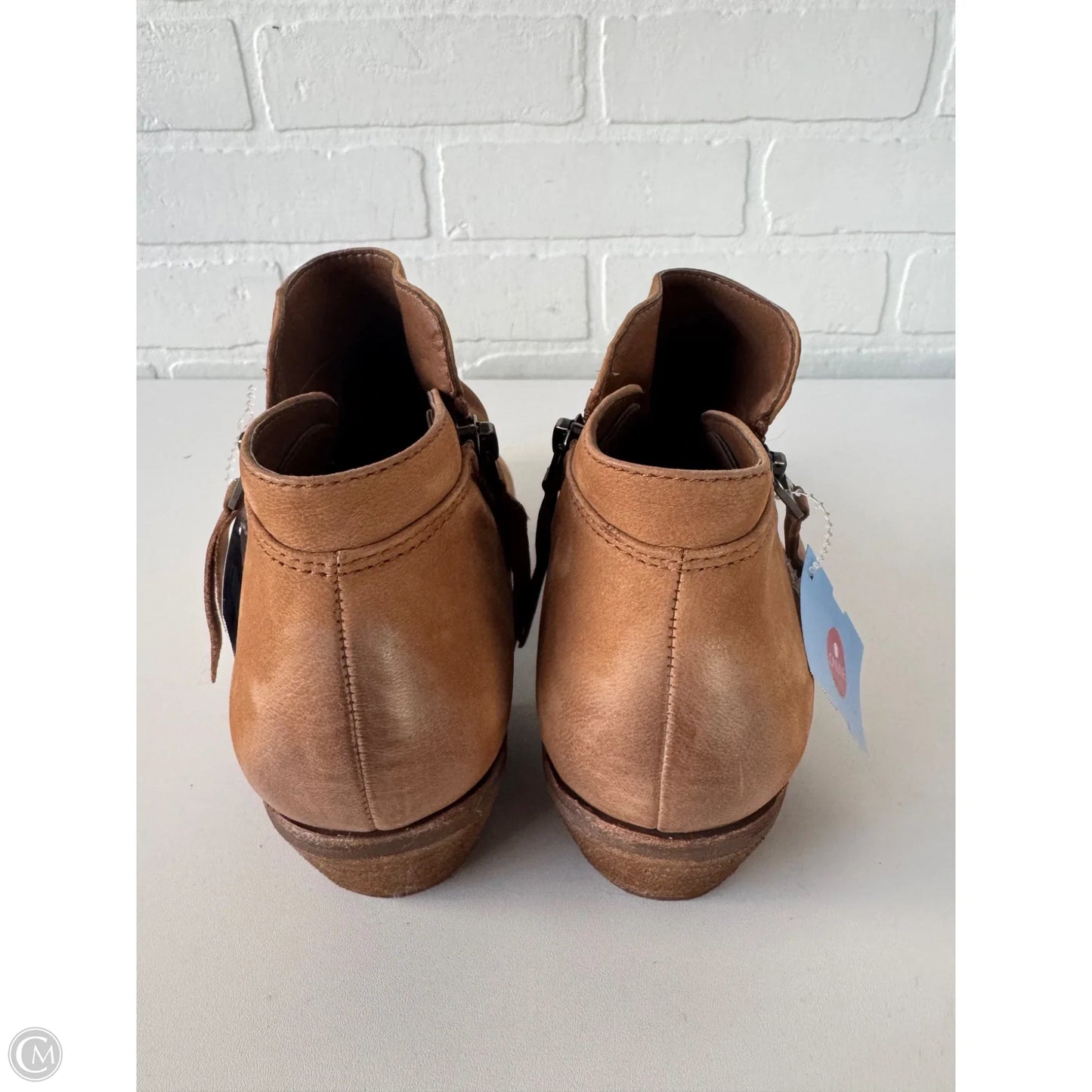 Boots Ankle Heels By Sam Edelman In Tan, Size: 7.5