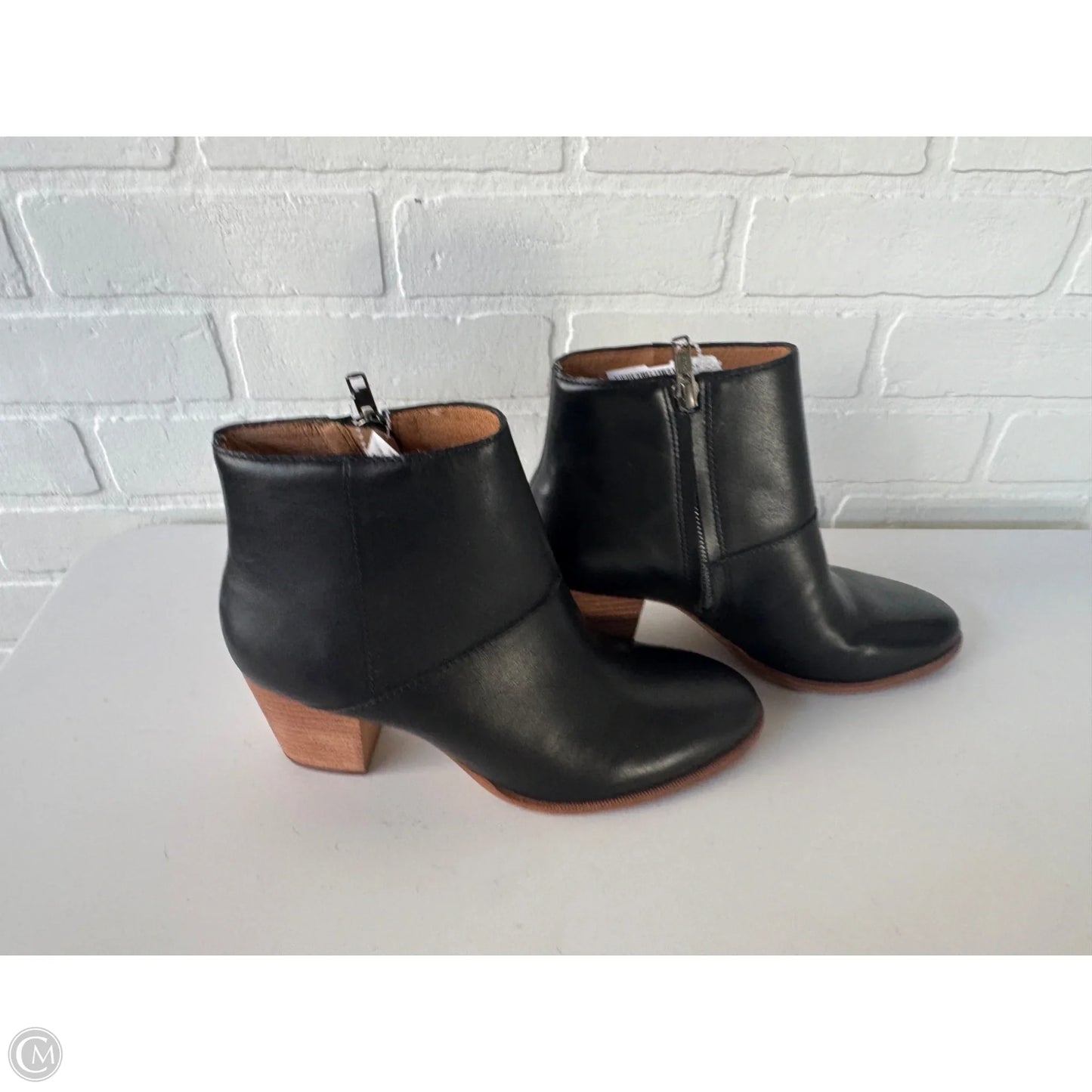 Boots Ankle Heels By Madewell In Black, Size: 8