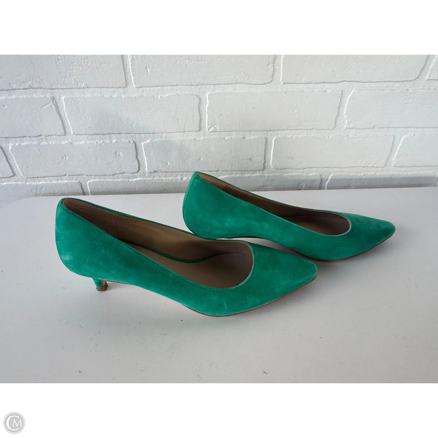 Shoes Heels Kitten By Boden In Green, Size: 7.5