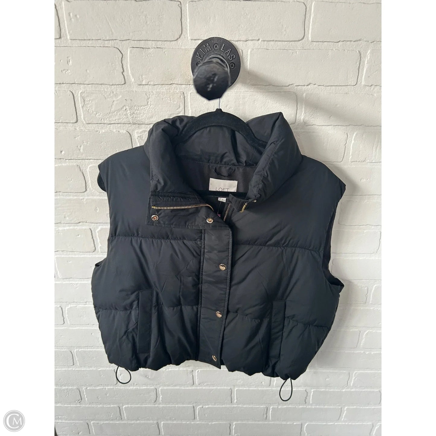 Vest Puffer & Quilted By Loft In Black, Size: M