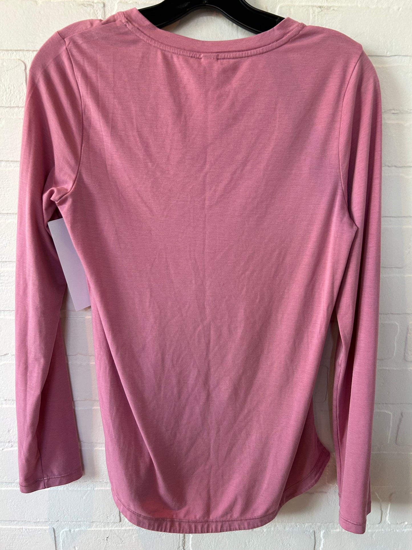 Pink Athletic Top Long Sleeve Crewneck Athleta, Size Xs