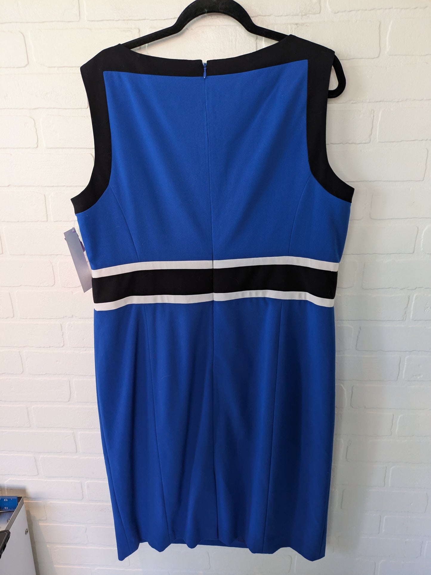 Blue & White Dress Work Nine West Apparel, Size 1x