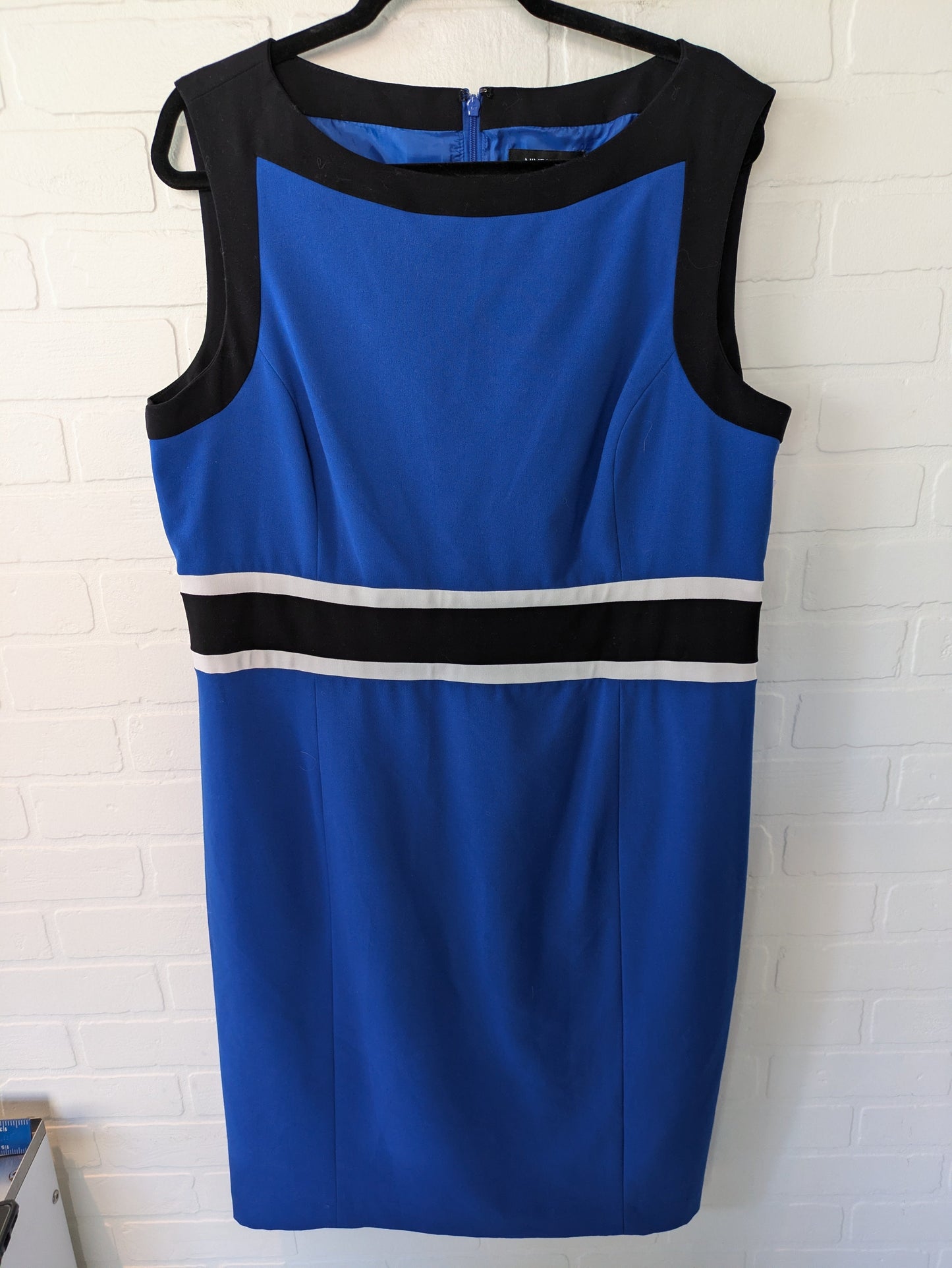 Blue & White Dress Work Nine West Apparel, Size 1x