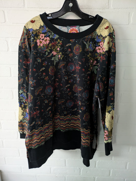 Black Sweatshirt Designer Johnny Was, Size Xl