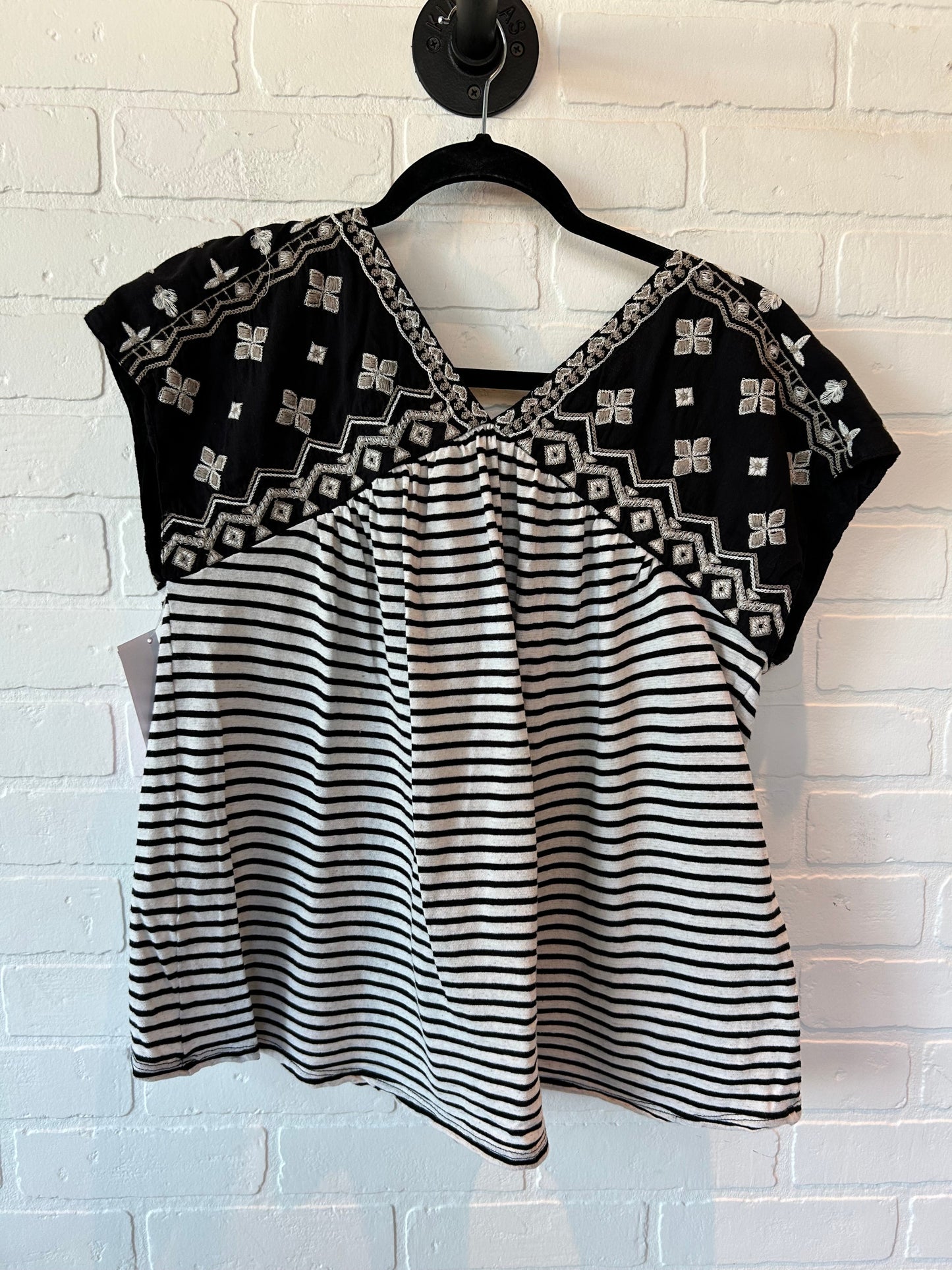 Black & White Top Sleeveless Lucky Brand, Size M