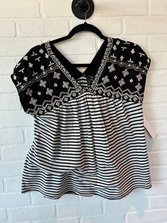 Black & White Top Sleeveless Lucky Brand, Size M