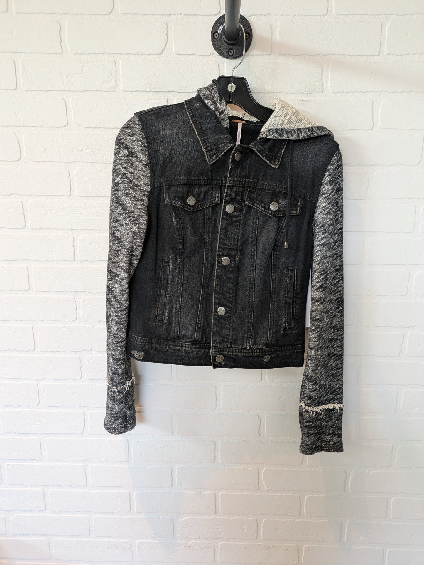 Black Jacket Denim Free People, Size S