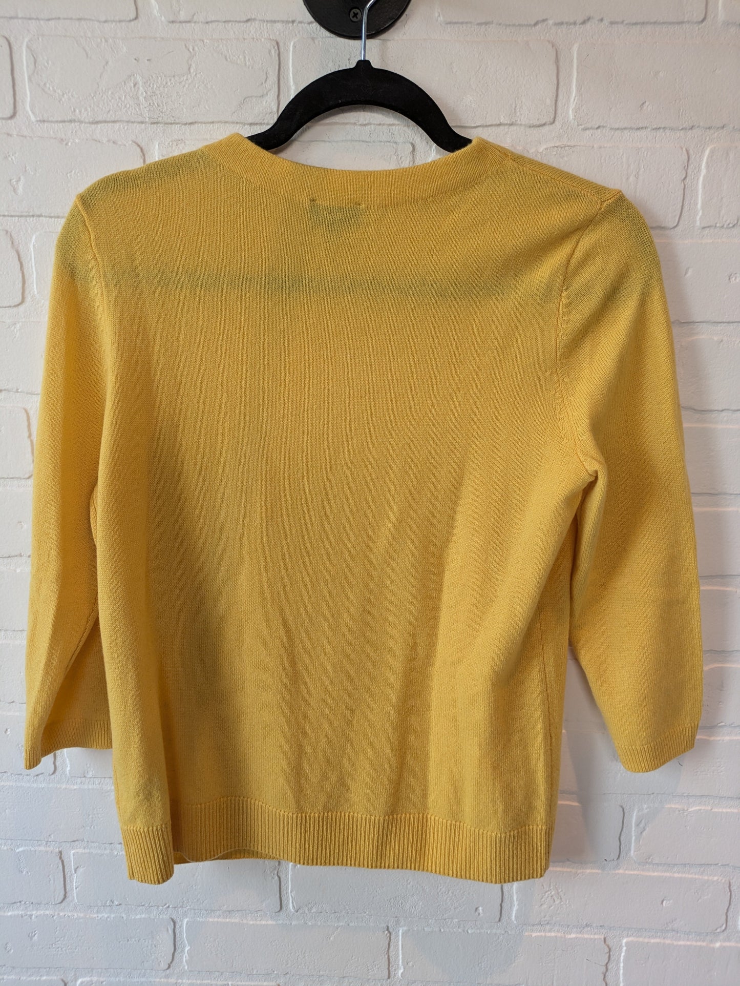 Yellow Sweater Cashmere Talbots, Size M