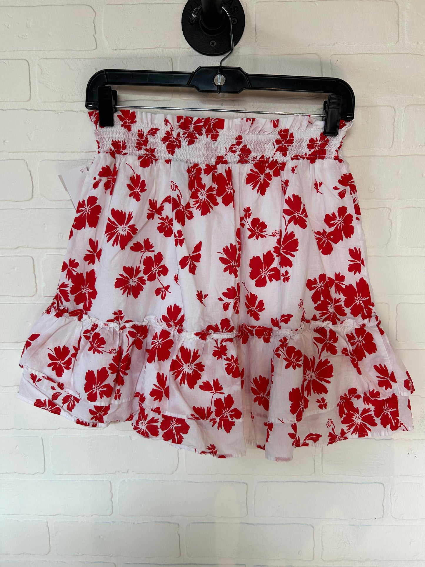 Red & White Skirt Mini & Short J. Crew, Size 0