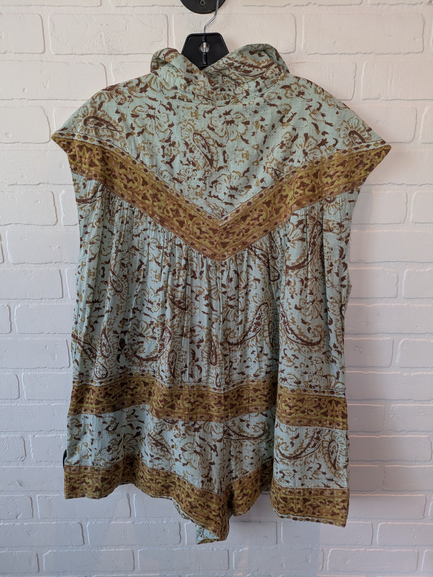 Brown & Green Romper Free People, Size M