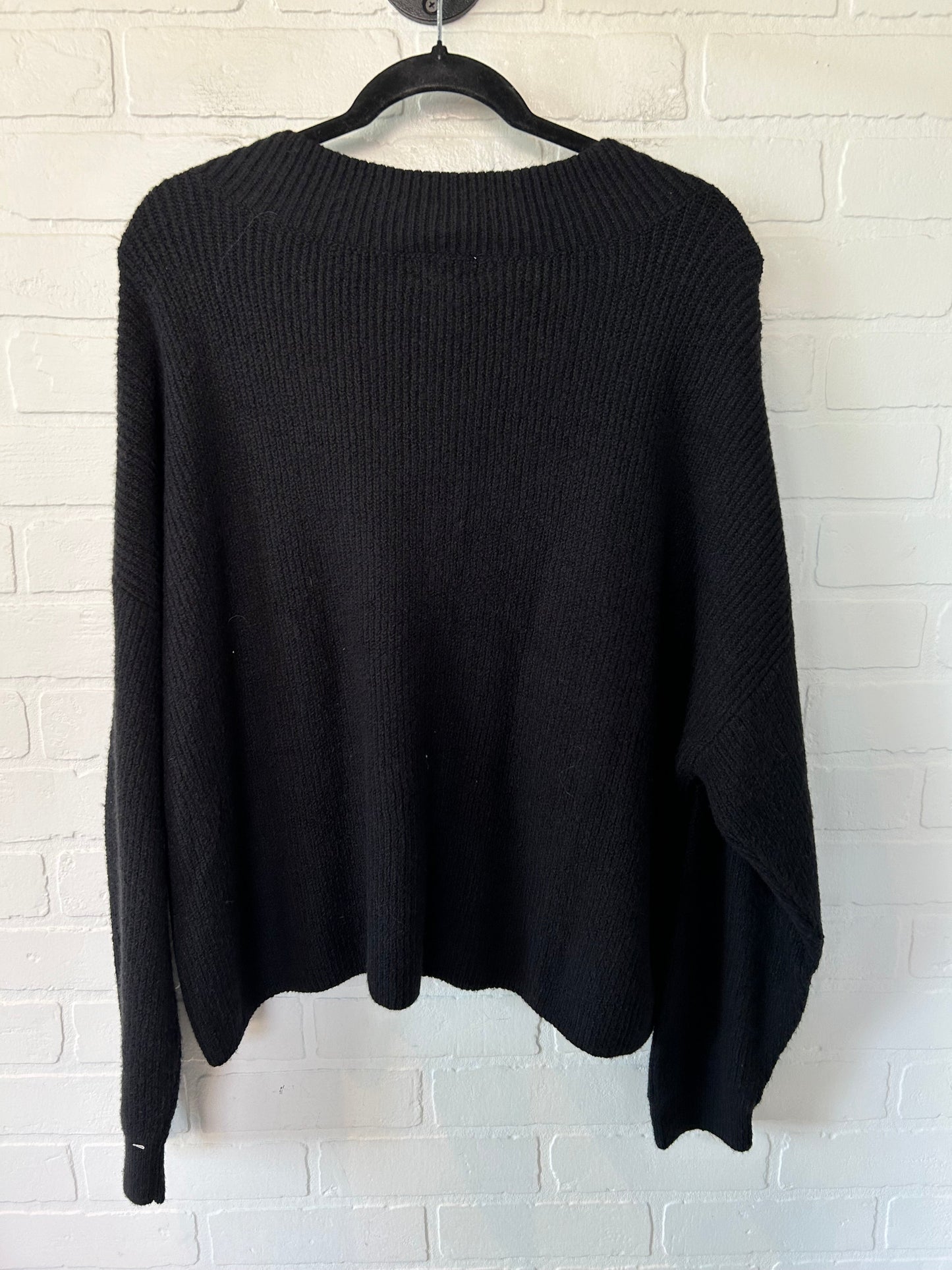 Black Sweater Open Edit, Size 1x