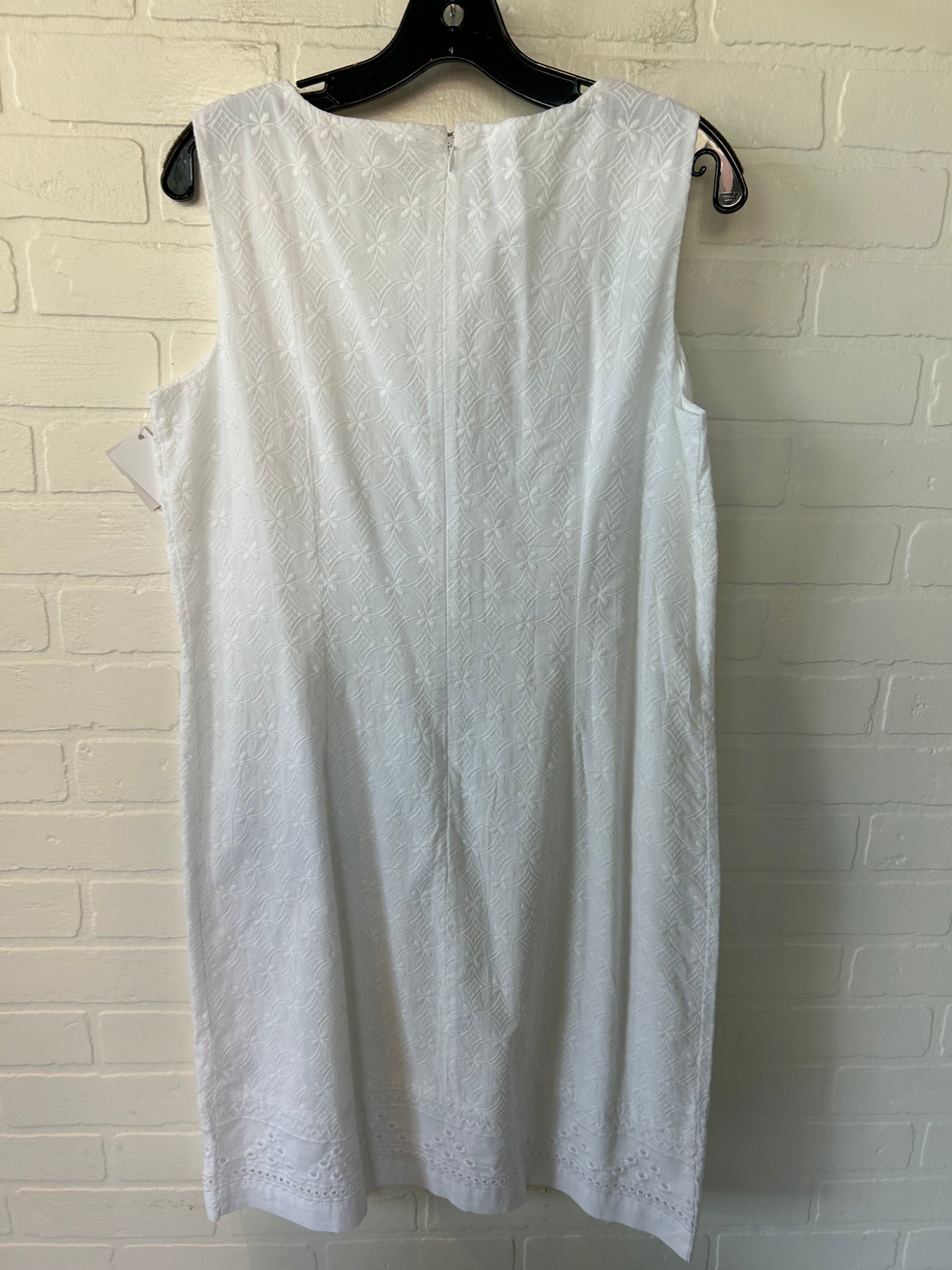 White Dress Casual Midi Talbots, Size M