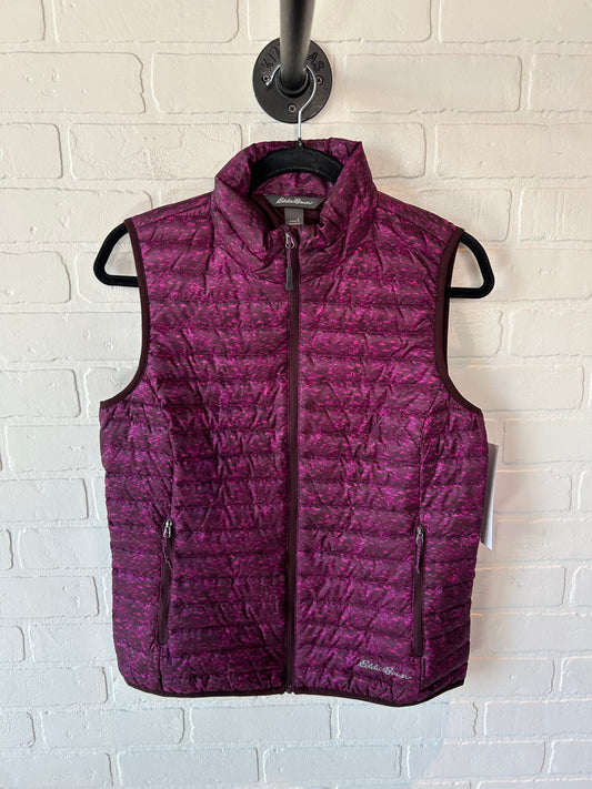 Vest Puffer & Quilted By Eddie Bauer In Purple, Size: S