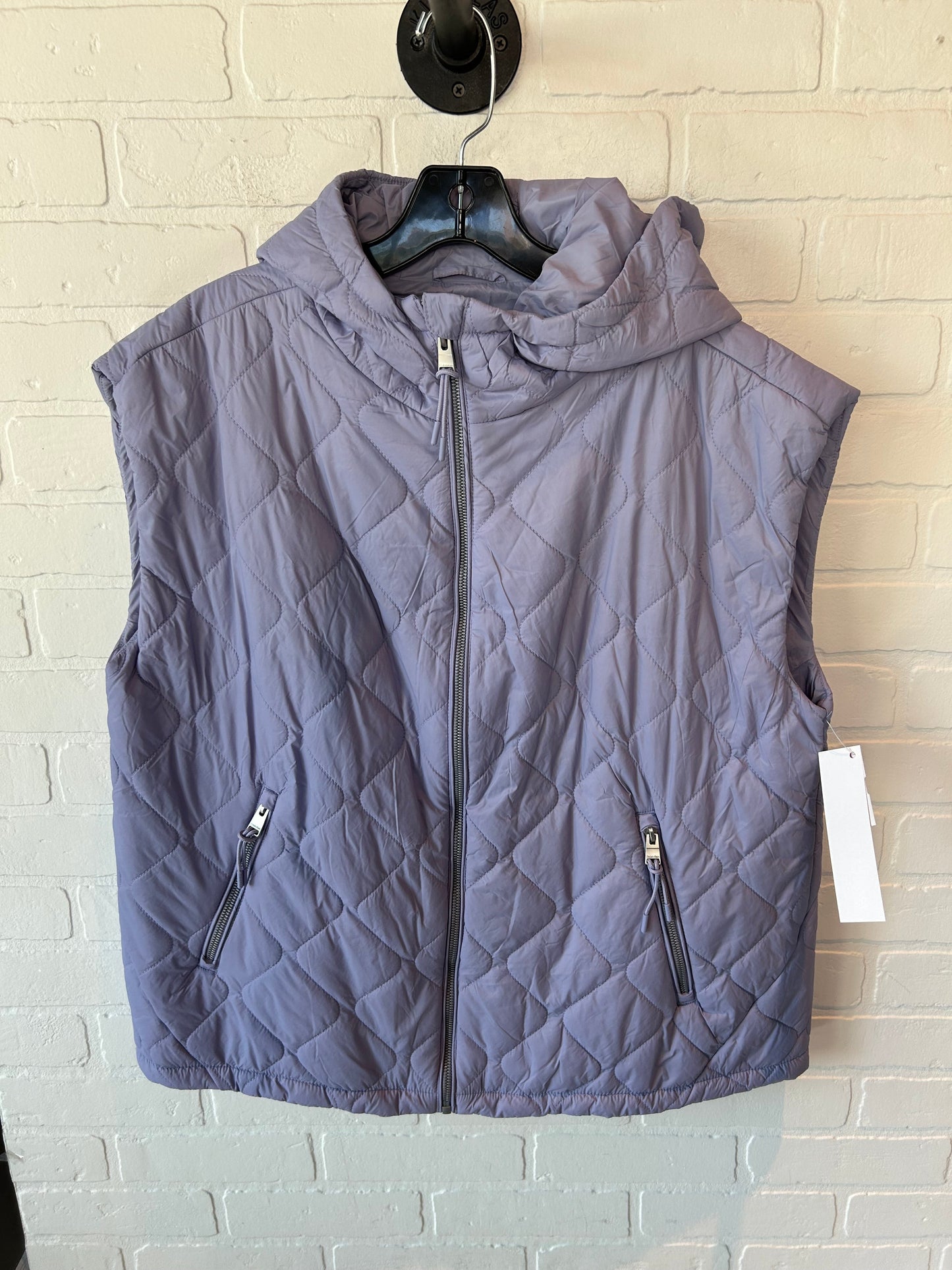 Vest Puffer & Quilted By Calvin Klein Performance In Purple, Size: L