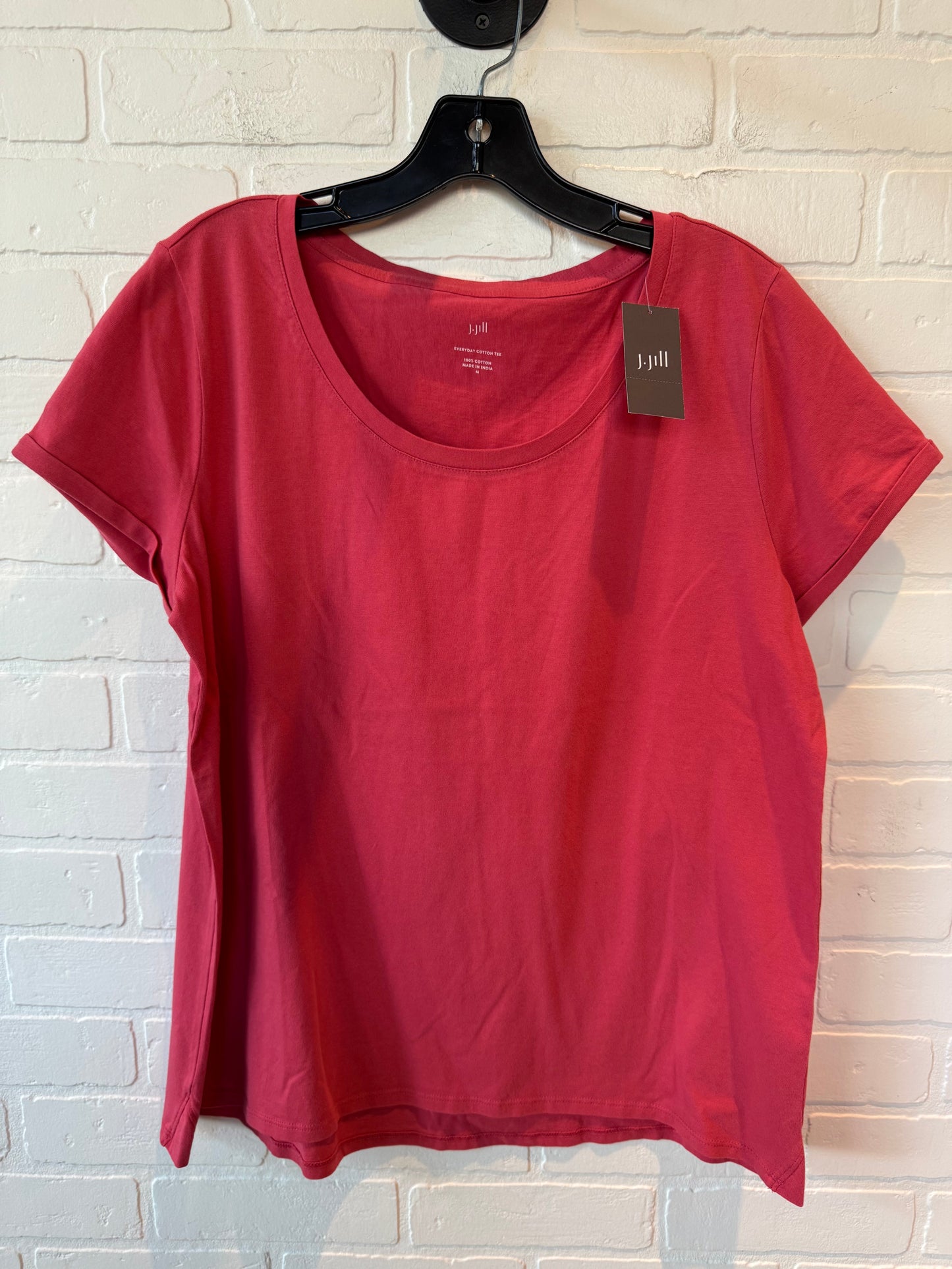 Top Short Sleeve Basic By J. Jill In Pink, Size: M