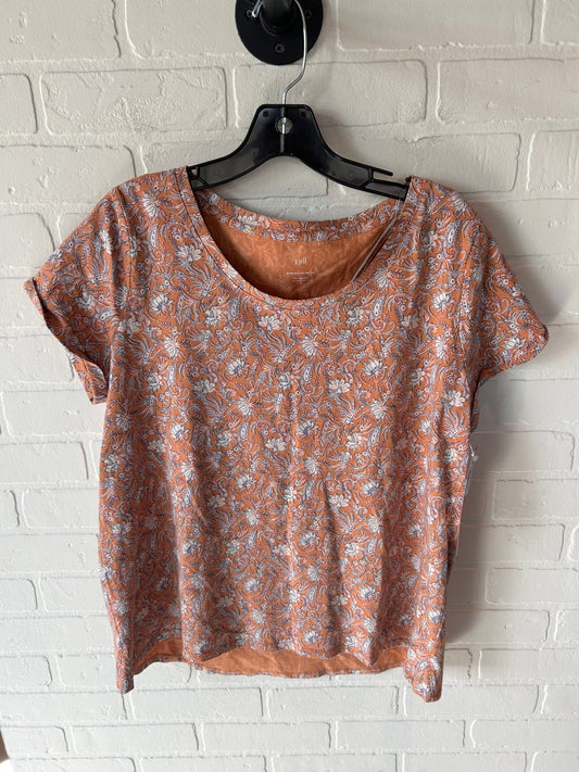 Top Short Sleeve Basic By J. Jill In Orange, Size: M