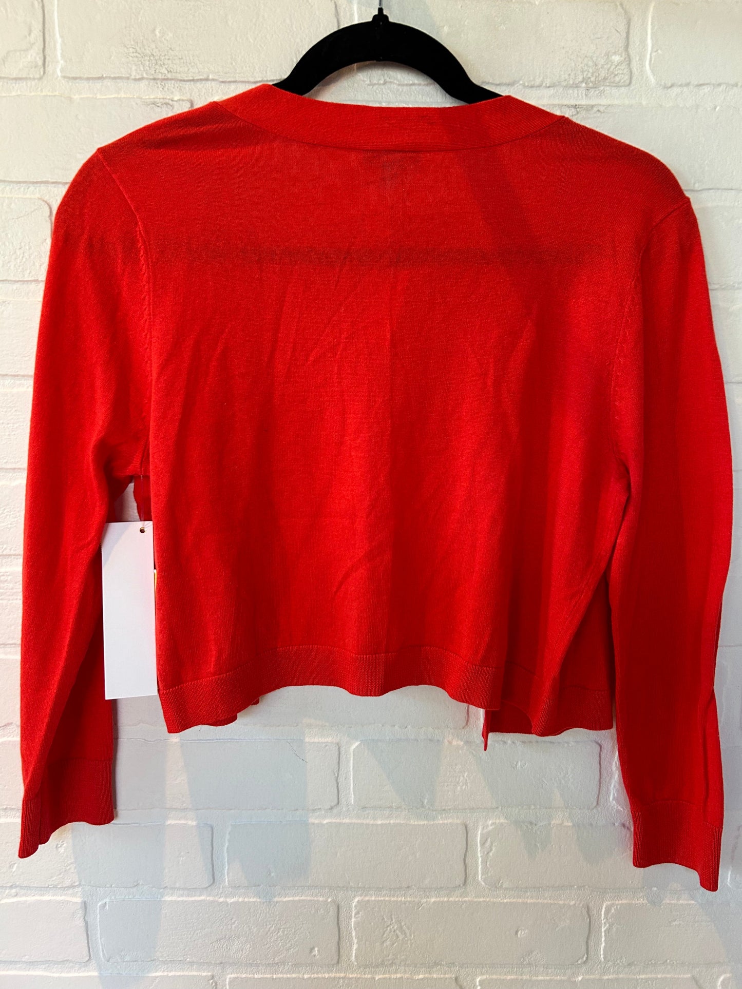 Sweater Cardigan By Talbots In Orange, Size: S