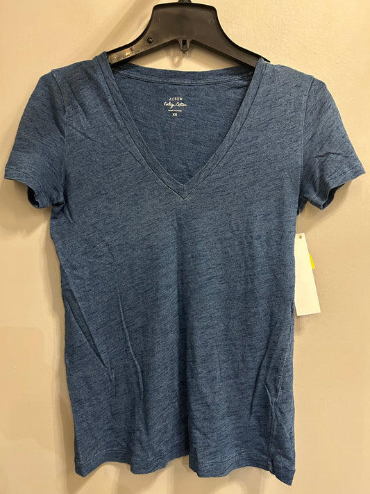 Top Short Sleeve Basic By J. Crew In Blue, Size: Xs