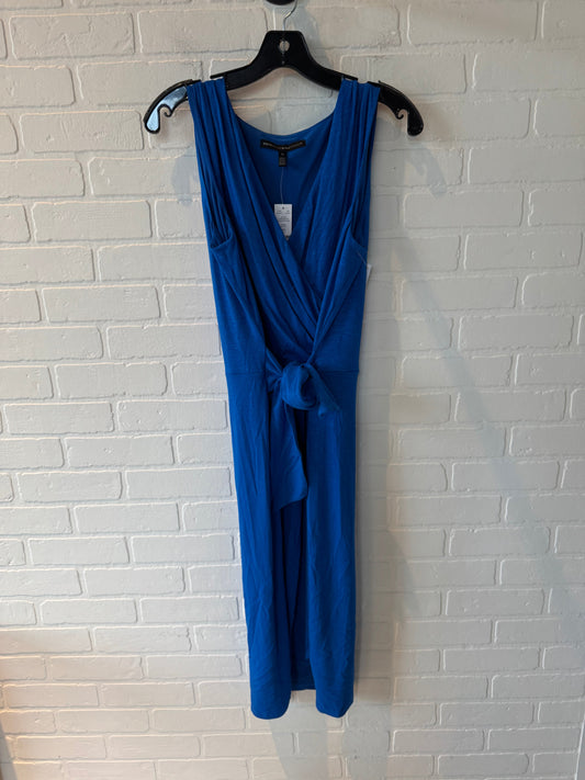 Dress Casual Midi By White House Black Market In Blue, Size: Xl