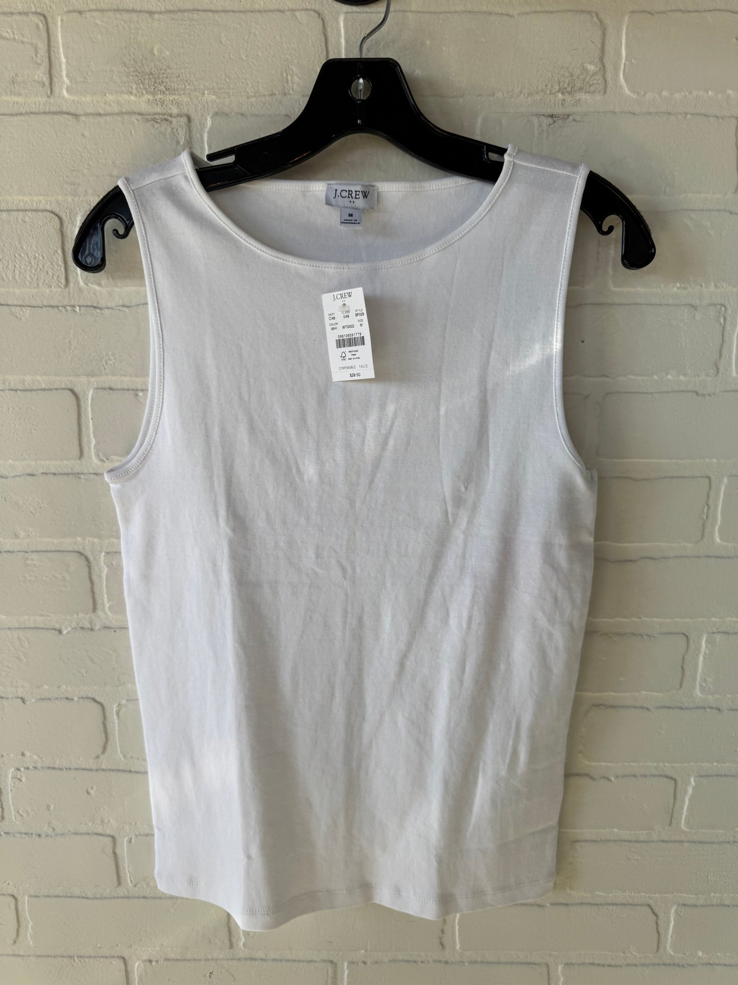 Top Sleeveless Basic By J. Crew In White, Size: M