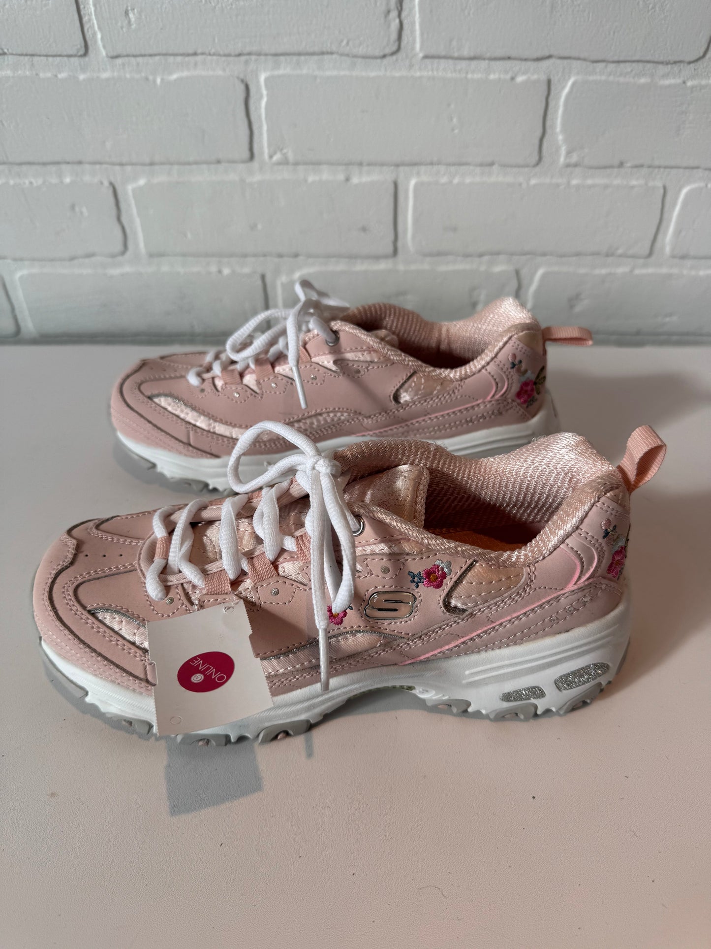 Shoes Athletic By Skechers In Peach, Size: 6.5