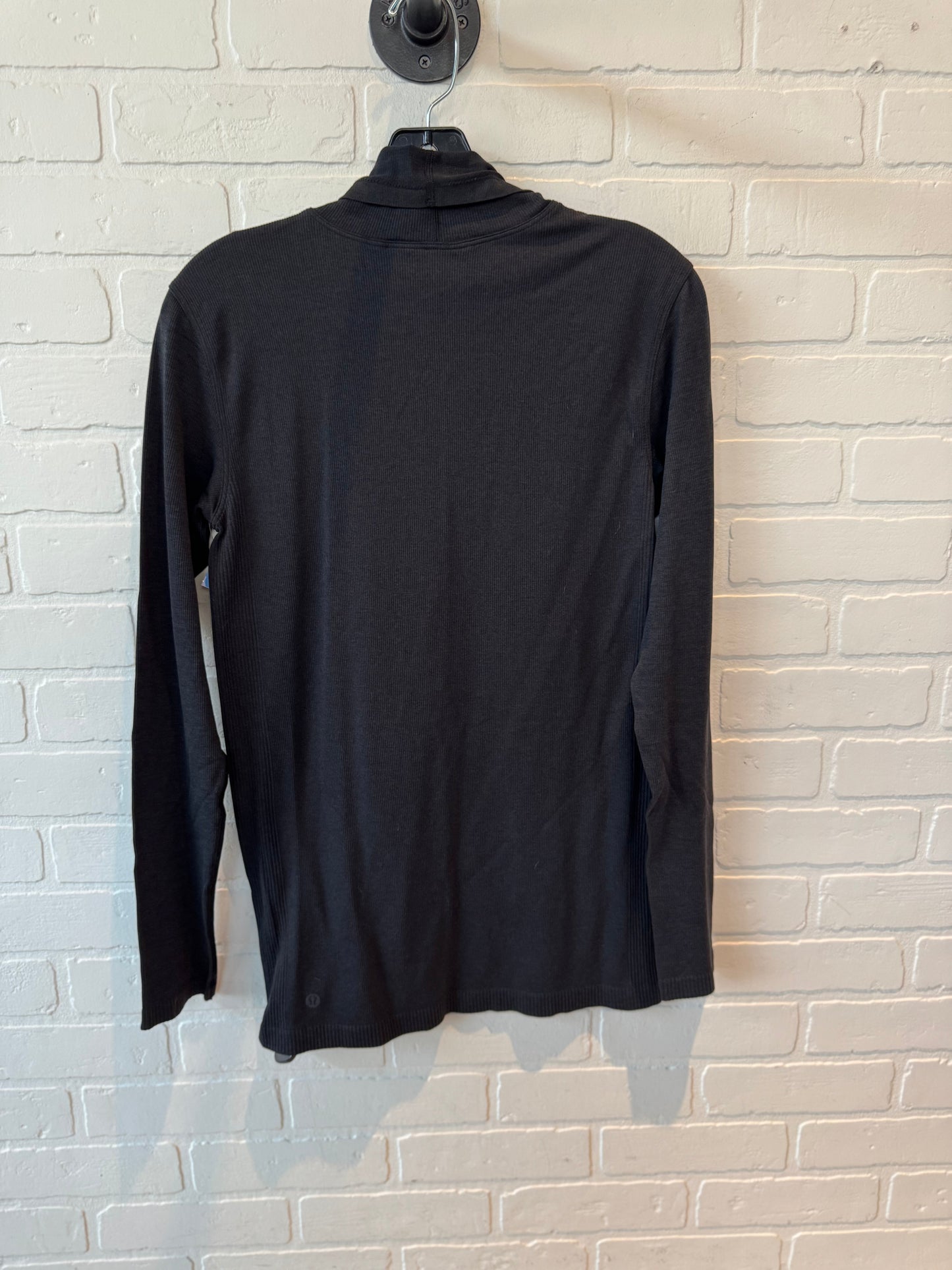 Athletic Top Long Sleeve Crewneck By Lululemon In Black, Size: L