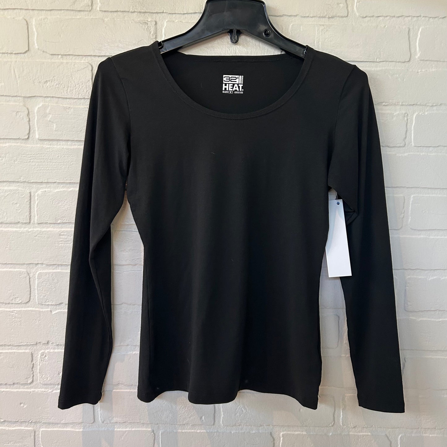 Athletic Top Long Sleeve Crewneck By 32 Degrees In Black, Size: S