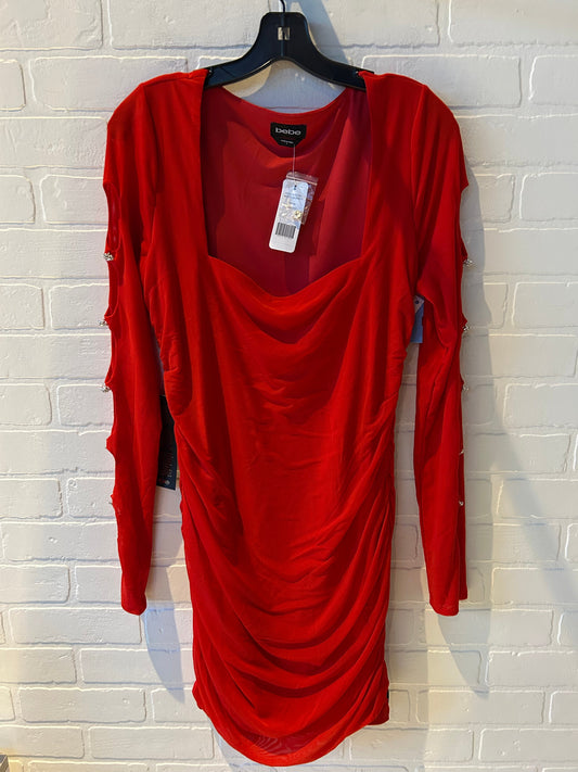 Dress Party Short By Bebe In Red, Size: L