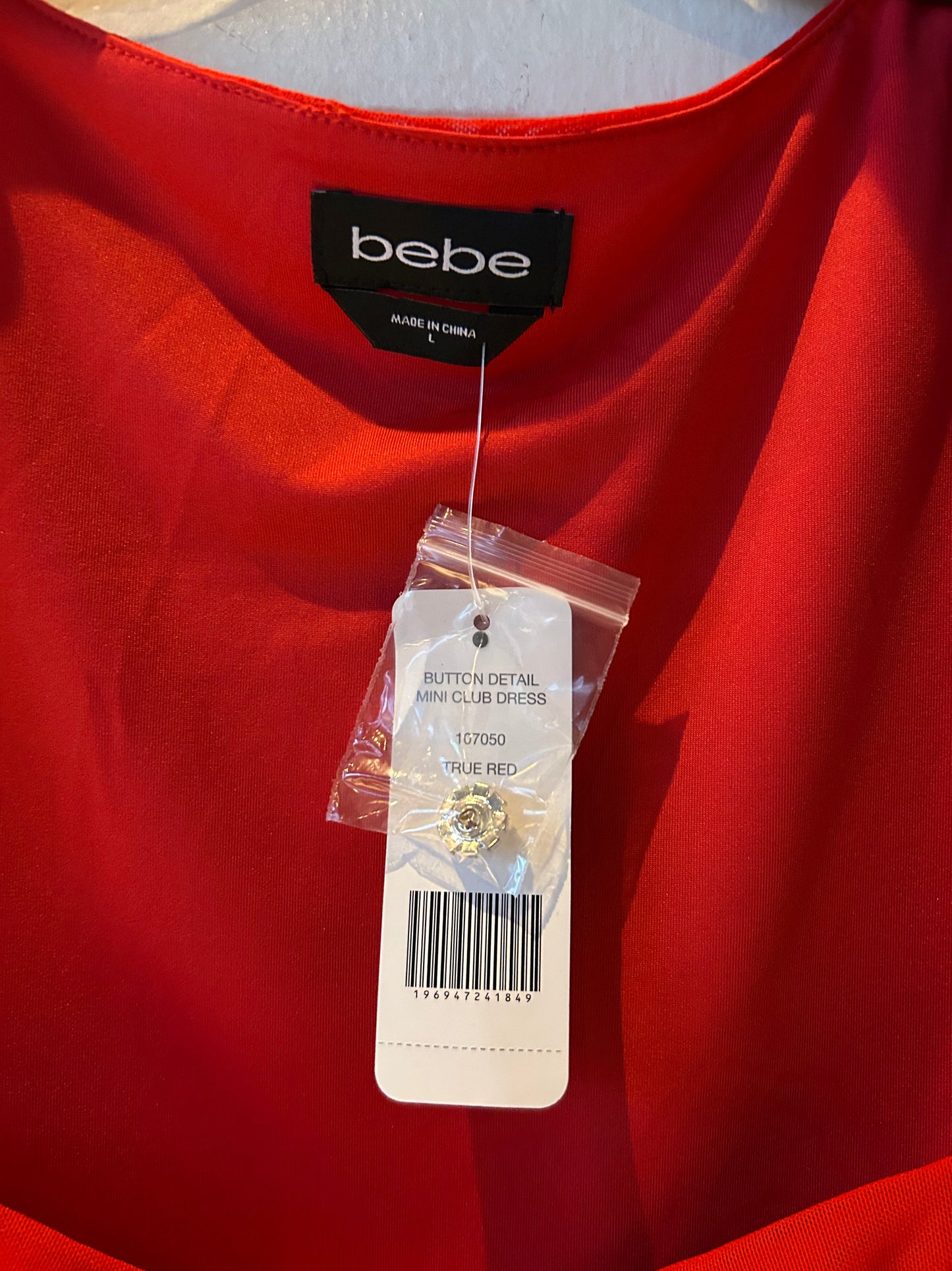 Dress Party Short By Bebe In Red, Size: L