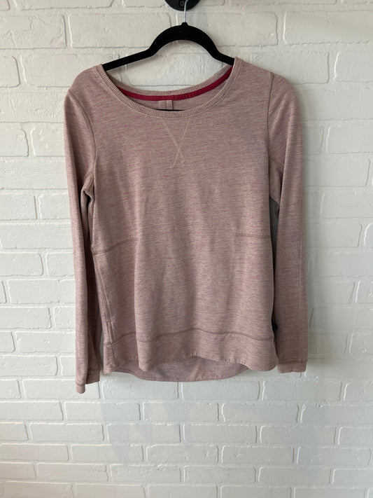 Athletic Top Long Sleeve Crewneck By Lululemon In Pink, Size: S