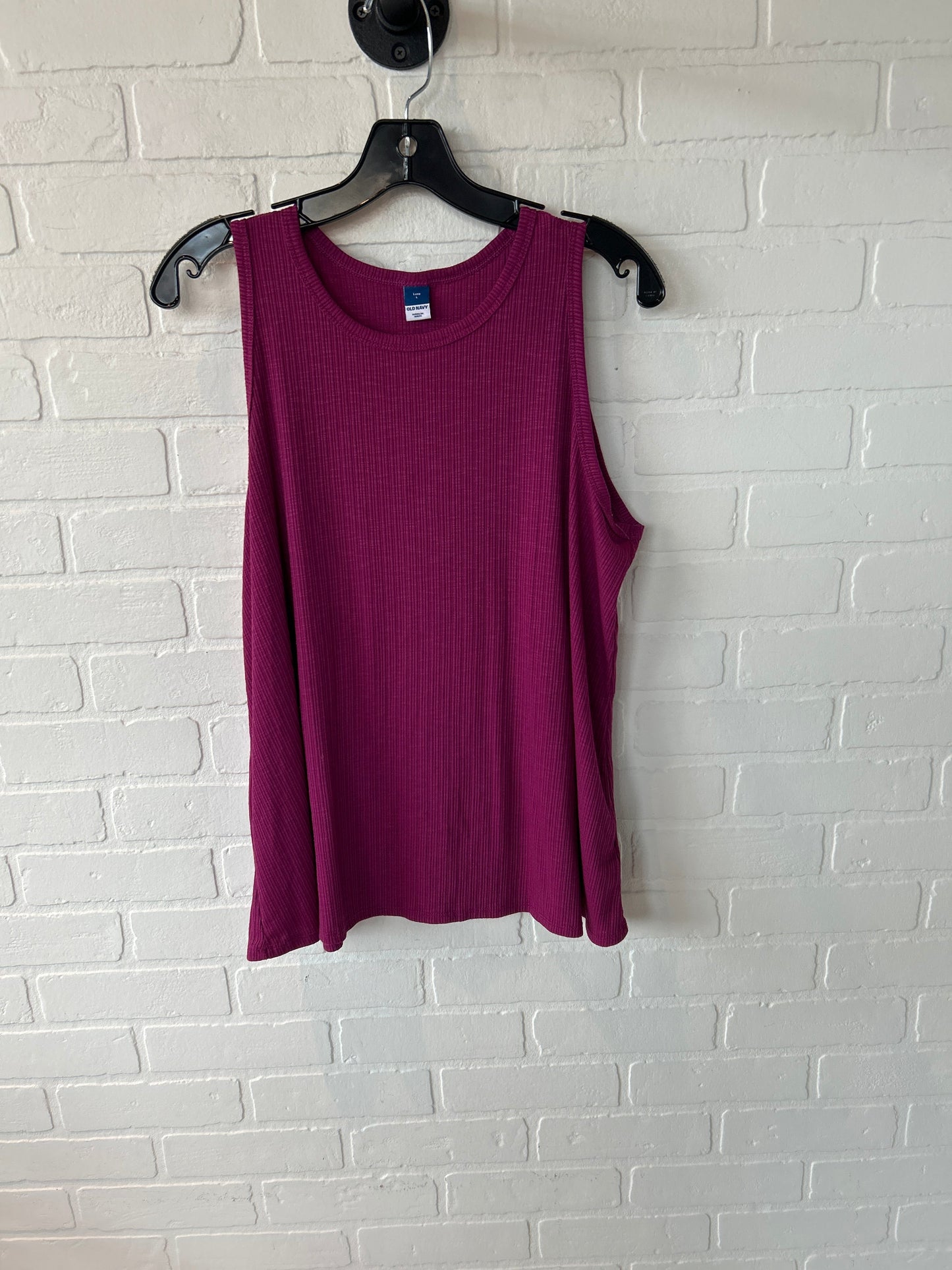 Top Sleeveless Basic By Old Navy In Pink, Size: L