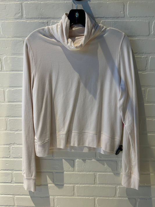 Athletic Top Long Sleeve Crewneck By Athleta In Cream, Size: S