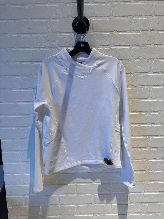 Athletic Top Long Sleeve Crewneck By Athleta In White, Size: Xs