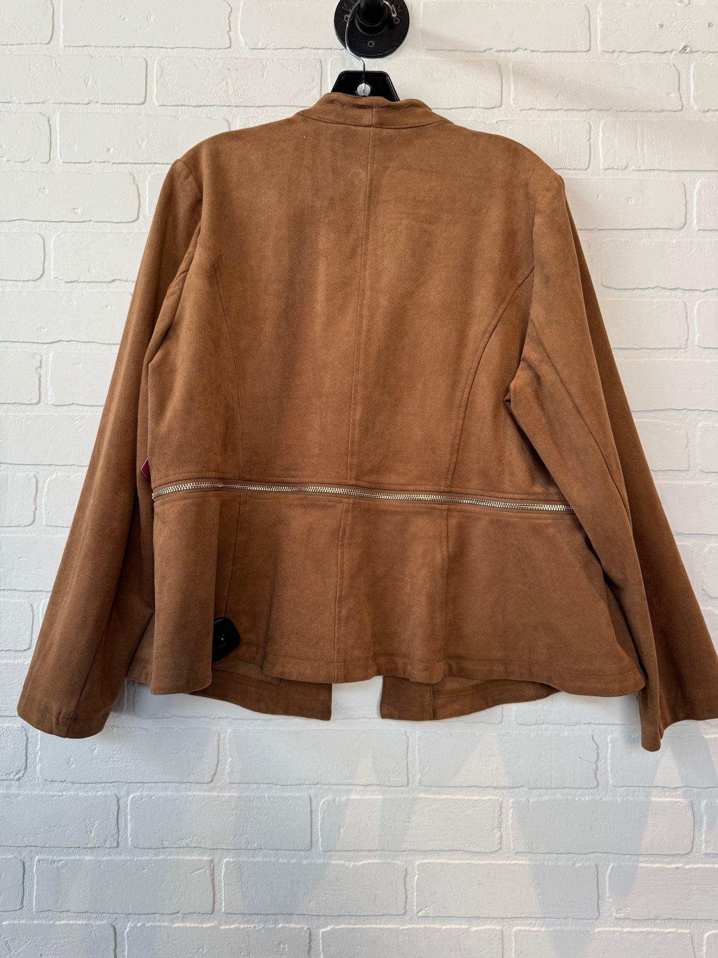 Jacket Other By Chicos In Brown, Size: Xl