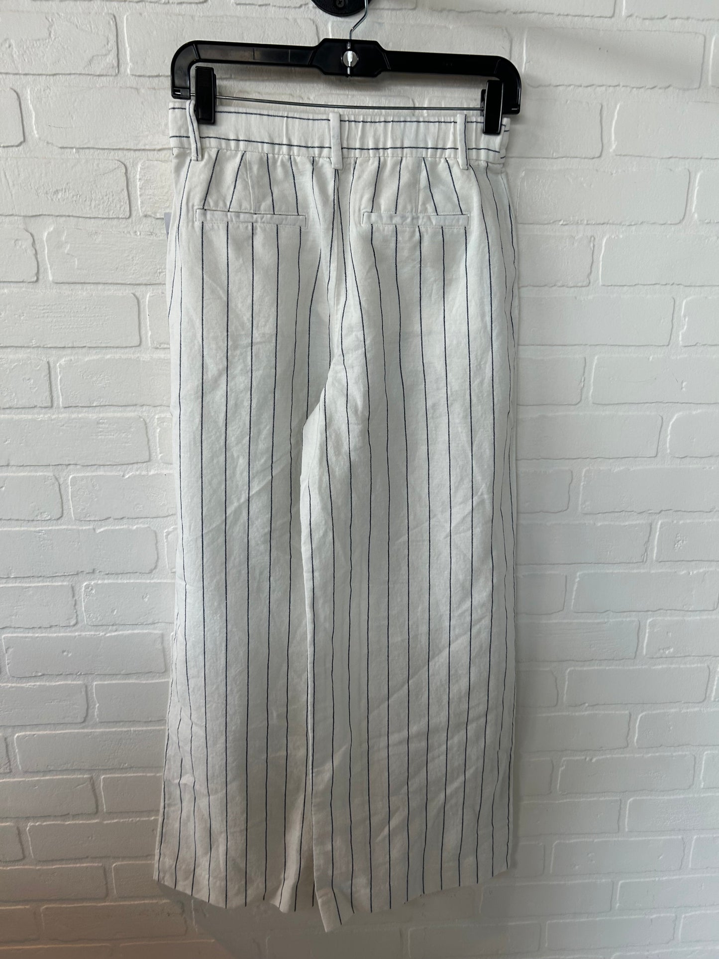 Pants Wide Leg By Gap In Blue & Cream, Size: 0p