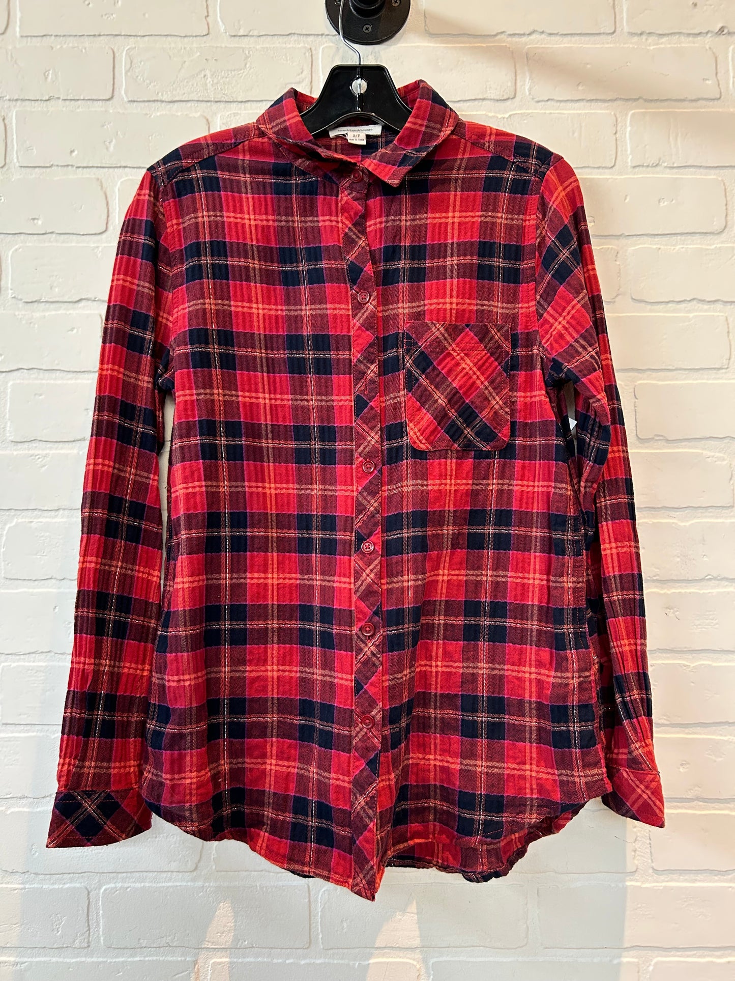 Top Long Sleeve By Beachlunchlounge In Red, Size: S