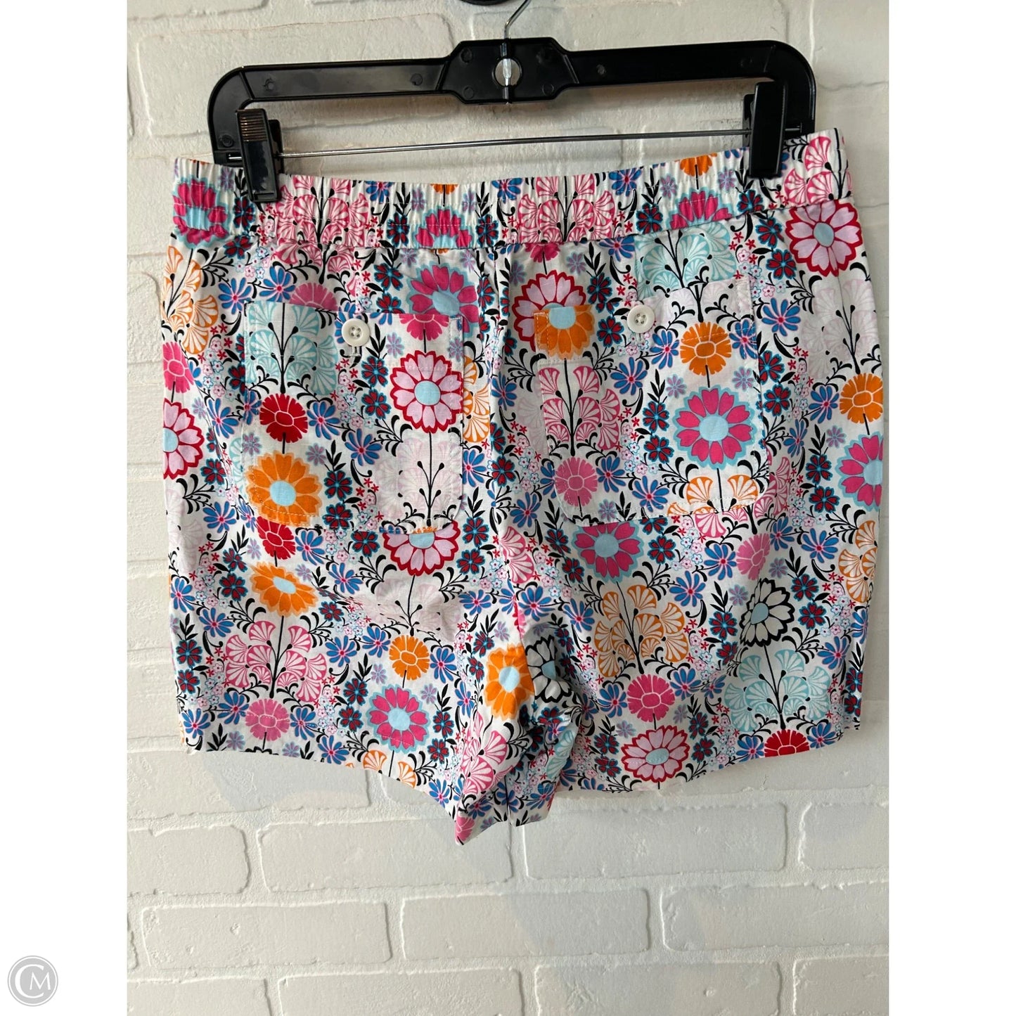 Shorts By Talbots In Cream & Pink, Size: 10p