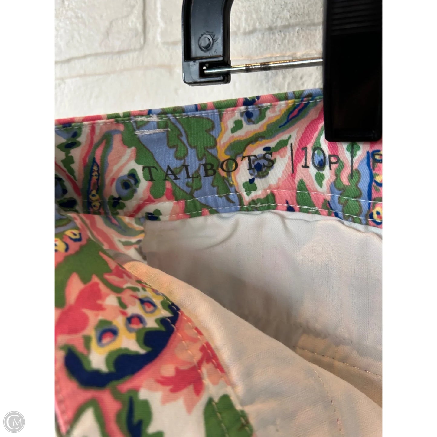 Shorts By Talbots In Green & Pink, Size: 10p