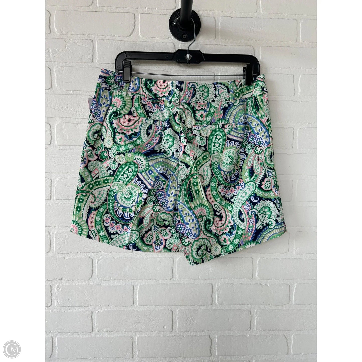 Shorts By Talbots In Green & White, Size: 10p