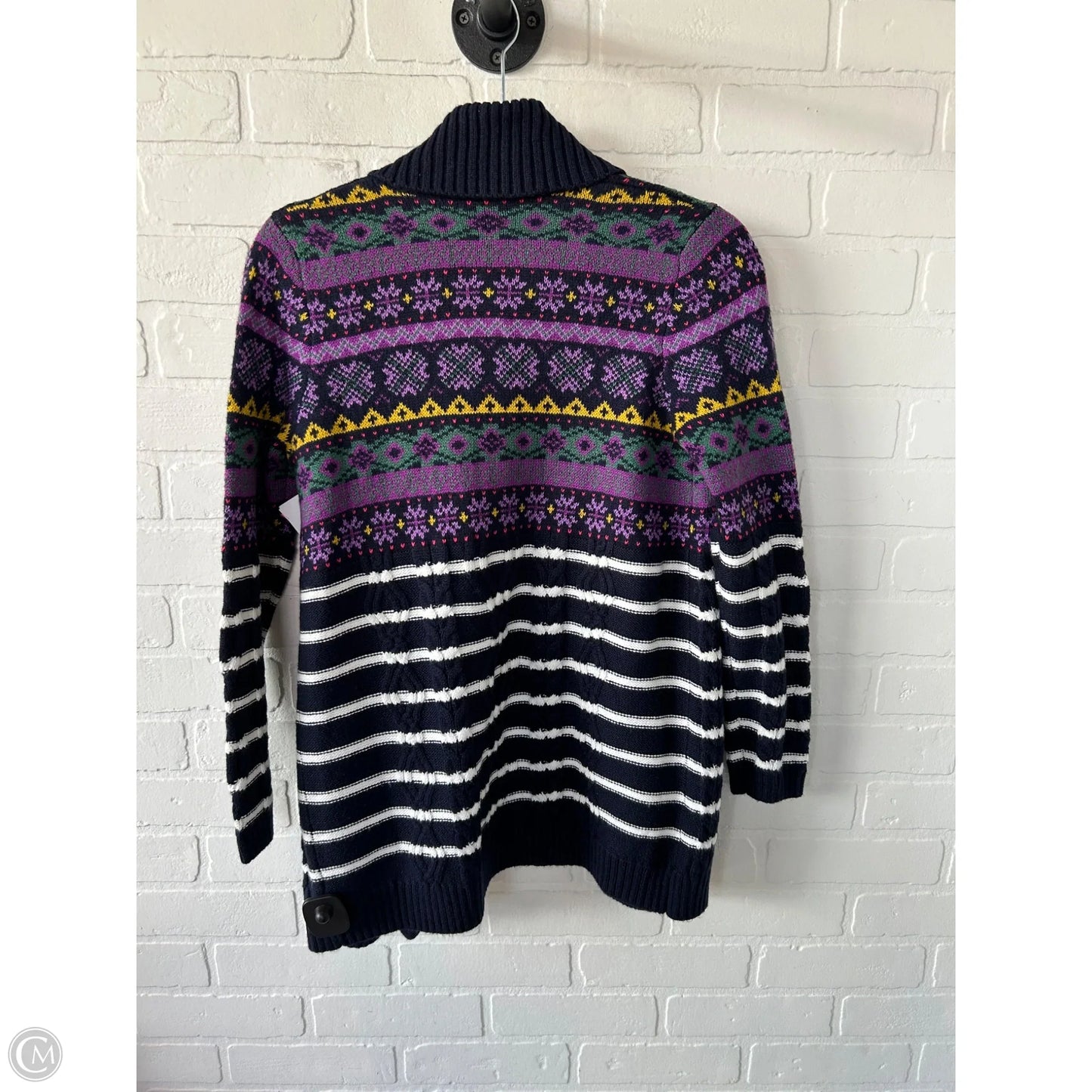 Sweater Cardigan By Talbots In Navy, Size: Mp