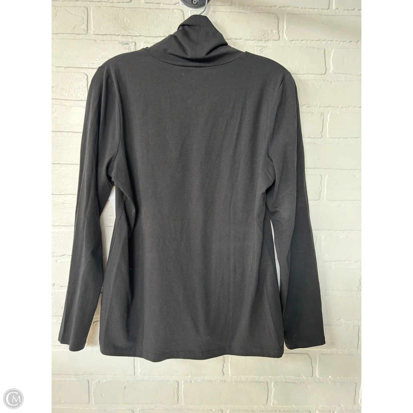 Top Long Sleeve By Talbots In Black, Size: Mp