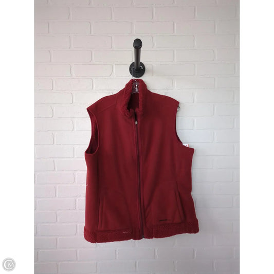 Vest Fleece By Eddie Bauer In Orange, Size: Xxl