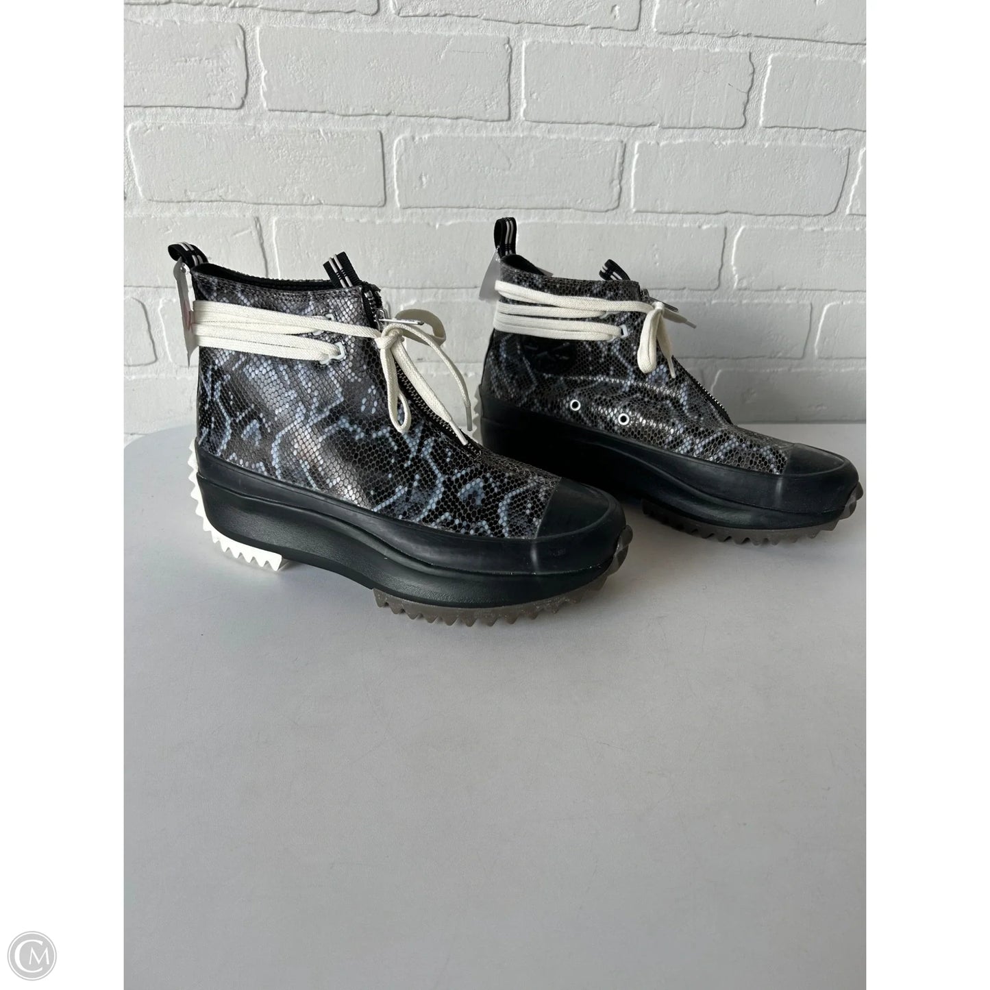 Boots Snow By Converse In Black & Blue, Size: 9.5