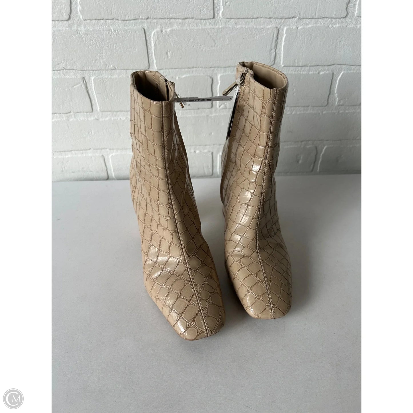 Boots Ankle Heels By Sam Edelman In Tan, Size: 7