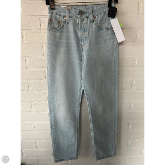 Jeans Straight By Levis In Blue Denim, Size: 0