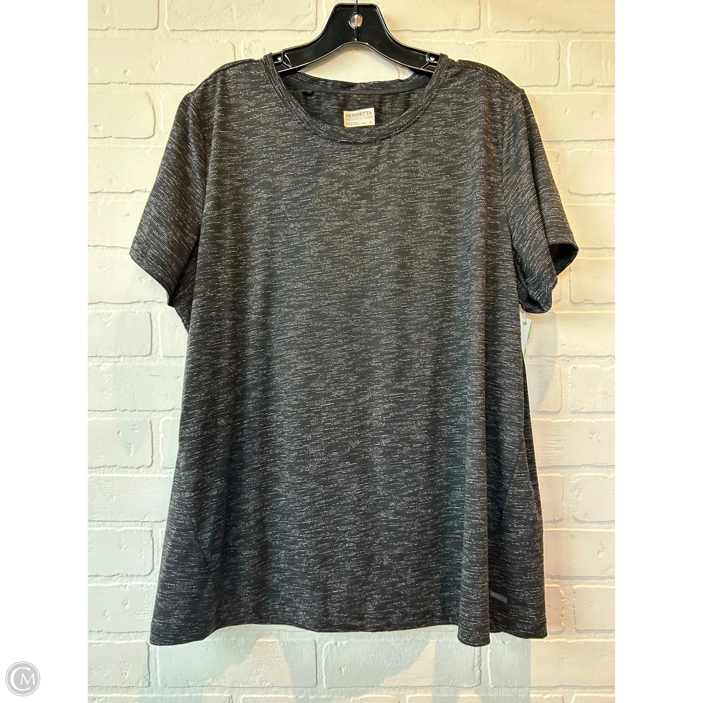 Athletic Top Short Sleeve By Mondetta In Black, Size: Xl