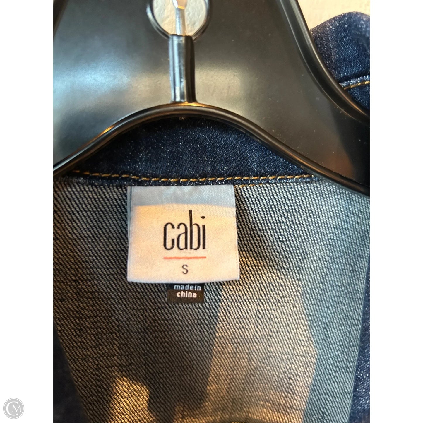Jacket Denim By Cabi In Blue Denim, Size: S
